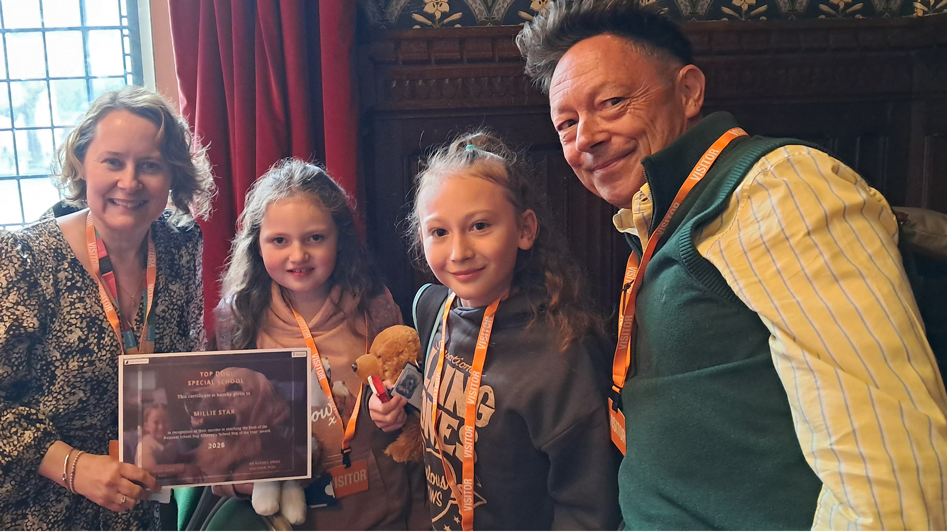 Students from Aurora White House School at the House of Commons