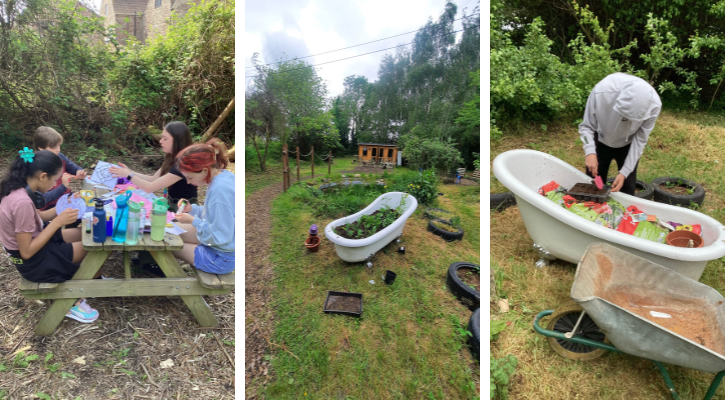 Outdoor learning at Aurora Hedgeway SEND school 