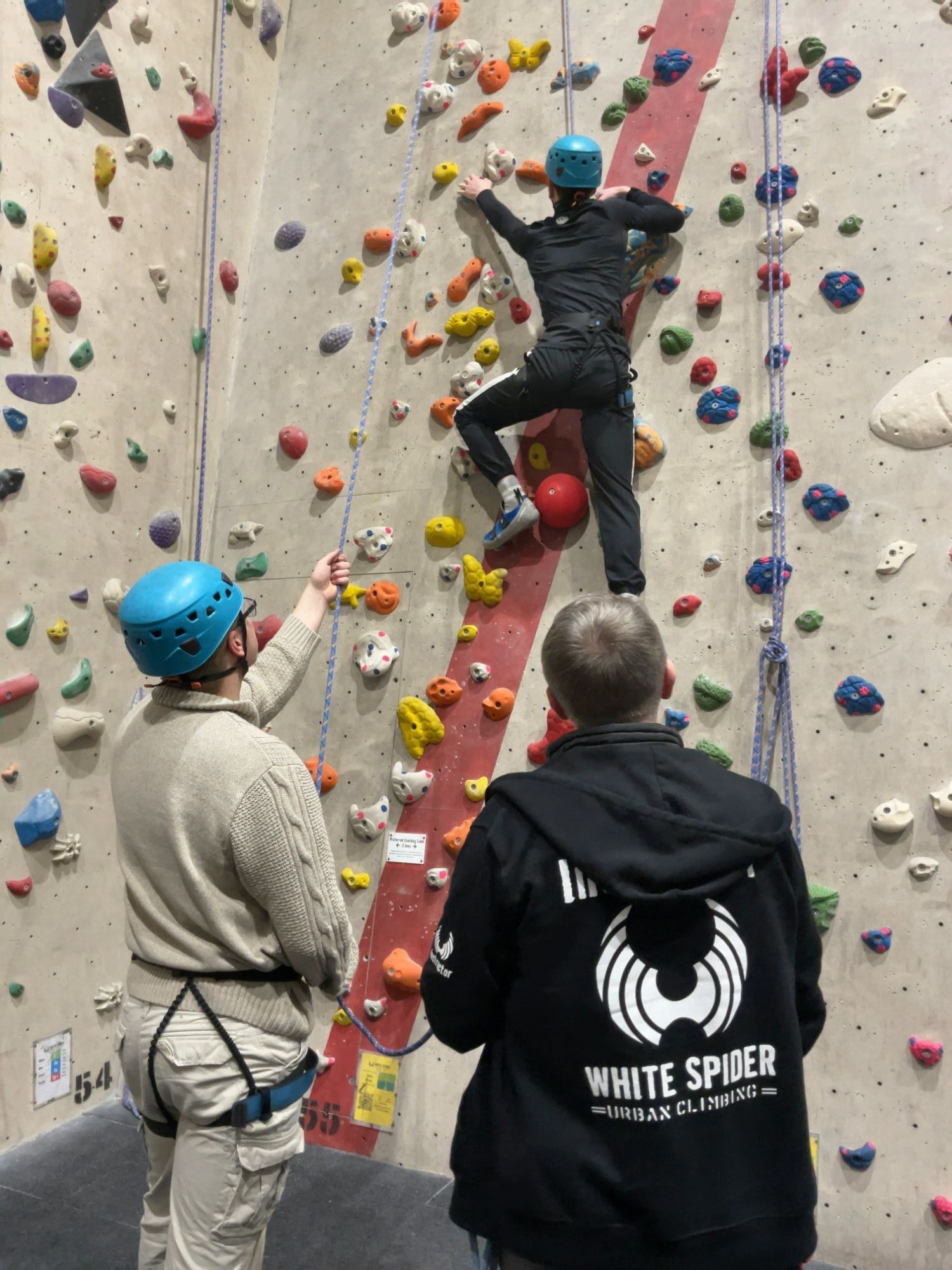 Aurora Poppyfield SEND School students climbing wall